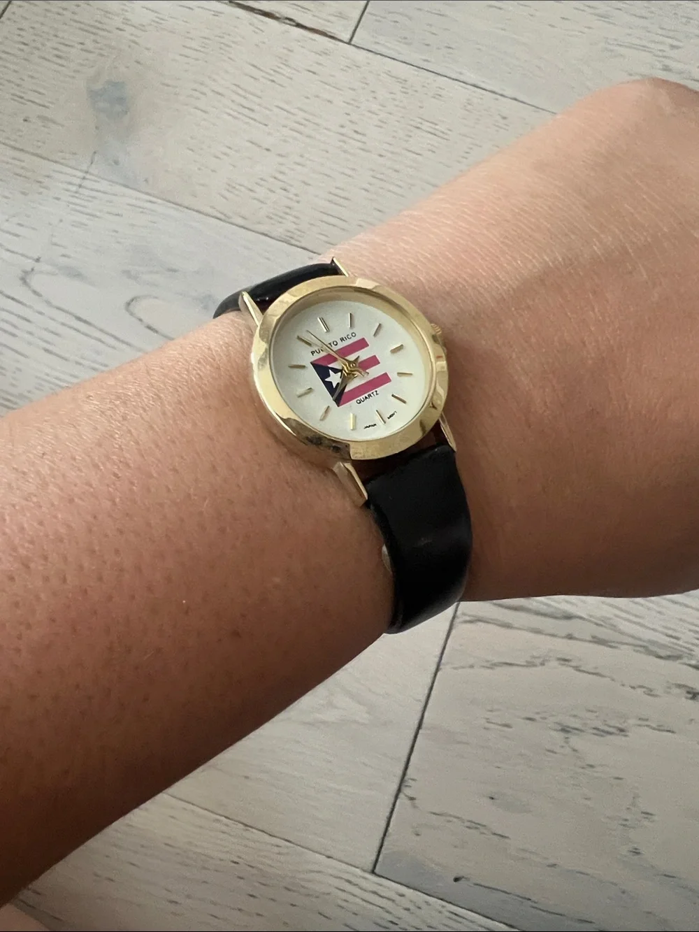 Puerto Rico Flag Quartz Watch - Black Strap